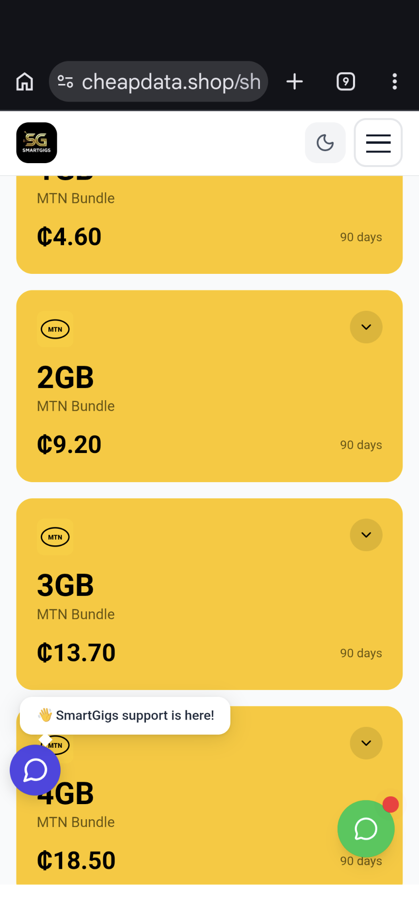 Affordable data bundles