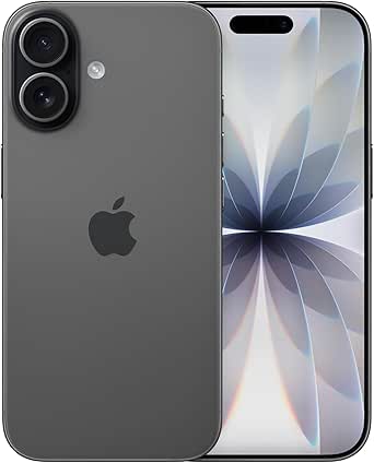 Apple iPhone 17 256GB: 6.3" Display with ProMotion, A19 Chip, Center Stage Front Camera for Easier Group Selfies, More Scratch Resistance, One Day of Battery; Black